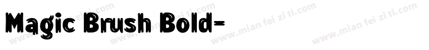 Magic Brush Bold字体转换